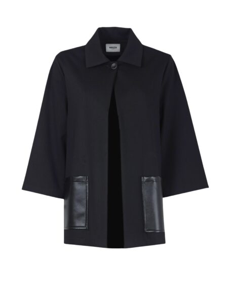 MARIUCCIA GIACCA CON TASCHE ECOPELLE