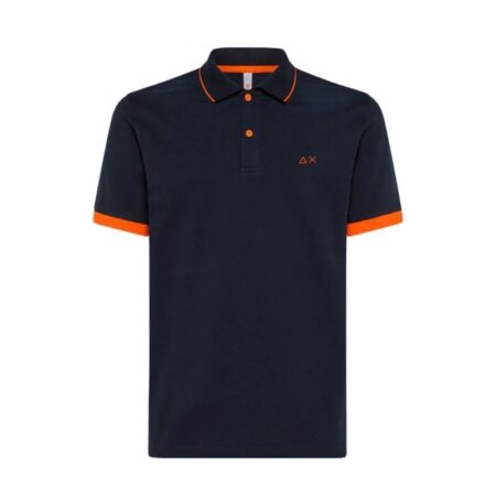 SUN68 POLO STRIPES FLUO