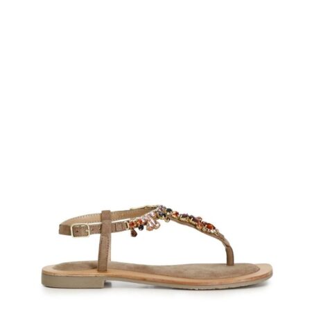 CAFE NOIR INFRADITO IN PELLE SCAMOSCIATA CON ACCESSORIO GIOIELLO