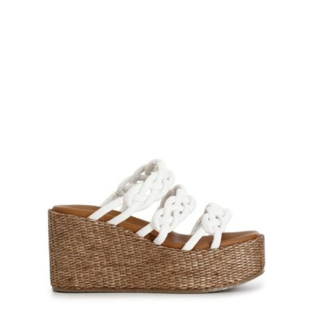 CAFE NOIR CIABATTA 3 FASCE SU ZEPPA FASCIA RAFIA