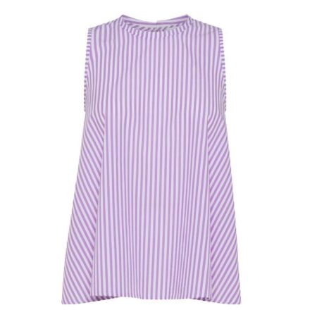 SUN68 BLOUSE NO SLV STRIPES
