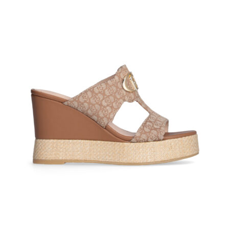LIU JO  SANDAL MONOGRAM JACQUARD