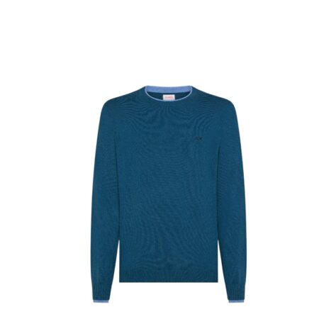 SUN68 ROUND SWEATER DOUBLE RIB L/S