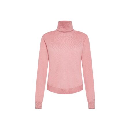 SUN68 TURTLENECK DOUBLE RIB LUREX L/S