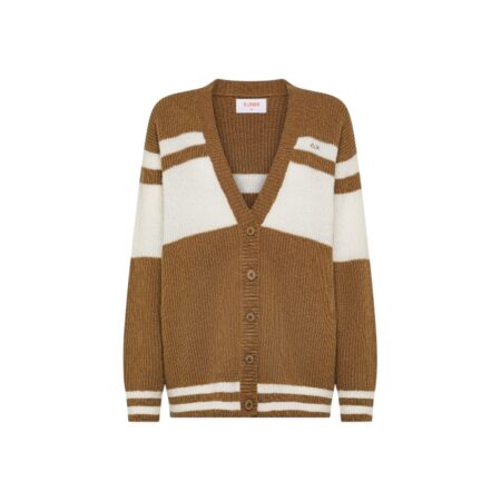 SUN68 CARDIGAN COLOR BLOCK